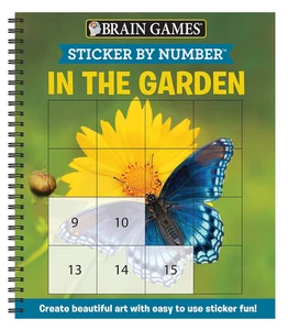 Brain Games - Sticker by Number: in the Garden (Easy - Square Stickers): Create - Picture 1 of 12