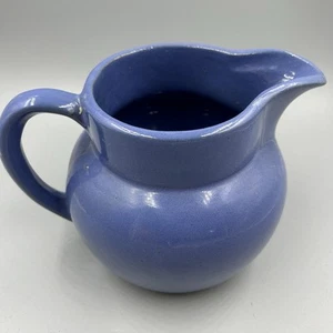 Bybee Pottery Kentucky Blue Pitcher 6" H Signed Rustic Farmhouse Primitive VTG - Picture 1 of 10