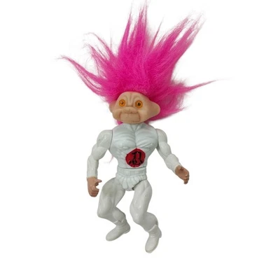 De colección 1992 TNT BATTLE TROLL WARRIOR NINJA TROLL CUERPO BLANCO USADO Foto 1 de 4