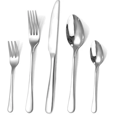 Elegant Spülmaschinenfestes Besteckset aus Edelstahl, 30-teilig für 6 Personen - Bild 1 von 4