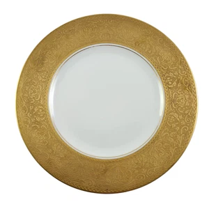 Plato de cena Hutschenreuther dorado incrustado de 11" bávaro real - Imagen 1 de 5
