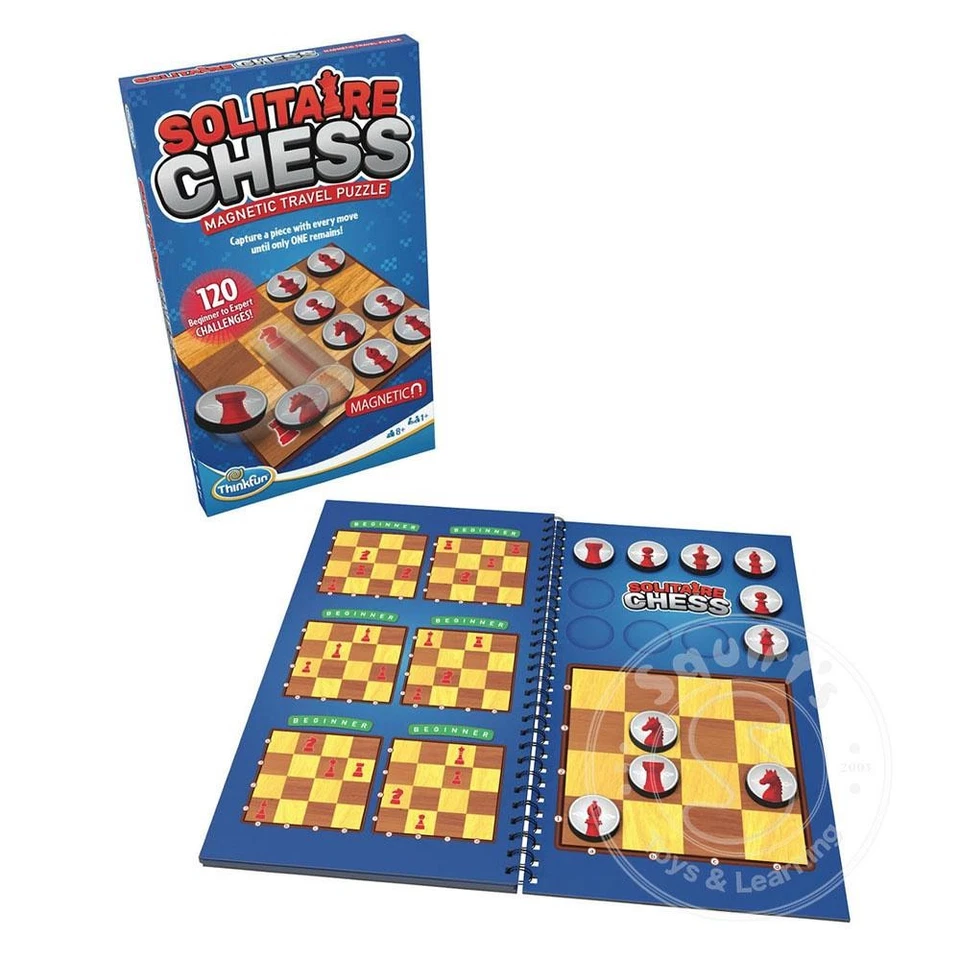 Solitaire Chess Magnetic Travel Game - ThinkFun - Image 1 of 1