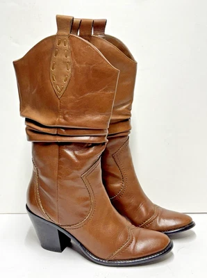 BCBGeneration Mujeres Botas Vaqueras Occidentales Marrón Imitación Cuero Talla 6.5B Foto 1 de 4