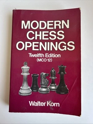 Modern Chess Openings by Walter Korn 1982 12th Edition 1st Printing Paperback - Image 1 of 4