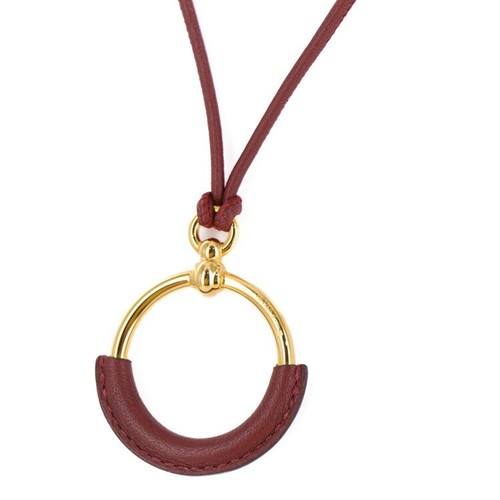 HERMÈS Y0716 Hermes Loop Gran Collana Accessori Oro Rosso