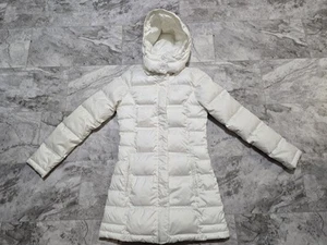 Adidas Originals Womens Duck Down Sz XS Long Puffer Parka Jacket White - Picture 1 of 9