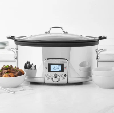 Olla de cocción lenta All-Clad Gourmet Plus con dorado todo en uno, 7 qt Foto 1 de 4