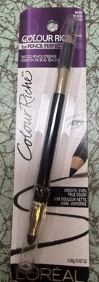 NEW L'OREAL PARIS Colour Riche Wood Pencil Eyeliner 900 Black 0.037 oz. - Image 1 of 3