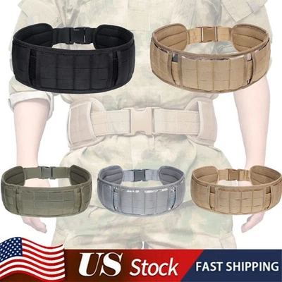 Tactical Molle Waist Belt Military Training Multi-Purpose Belt Sports Equipment - Image 1 of 4