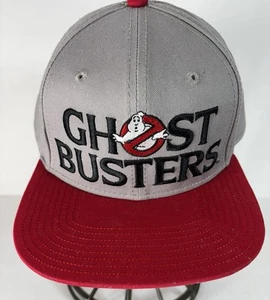 Ghostbusters Logo Gray & Red Hat Snapback Cap Bioworld 30th Anniversary - Picture 1 of 8