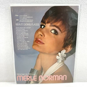 Vintage Print Ad 80's Merle Norman Pretty Lady Magazine Advertisement Ephemera - Picture 1 of 4