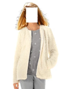Amy Jacke m. flauschiger Oberfläche wollweiss Gr. 44, Gr. 46, Gr. 48 0218645372 - Picture 1 of 5