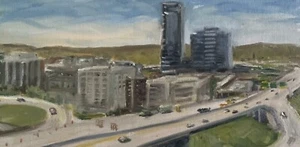 Grand Rapids Overlook - Original Oil Painting - Picture 1 of 1
