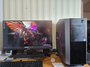 Alienware Aurora R7 I7-8700 6cores 16GB RAM 512GB NVMe SSD W11 8GB GTX 1070 Card - Picture 1 of 9