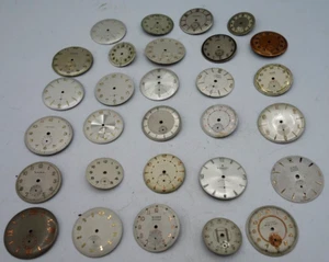 lot de 30 cadrans de montre vintage. pièce de montre ancienne - Imagen 1 de 7