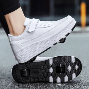 Roller Skates Kid Fashion skating Shoes Girls Boys Youth Sport 2 Wheels Sneakers - Picture 1 of 17