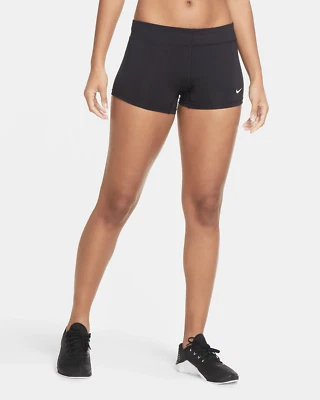 Nike Dri-Fit Compression Shorts Womens Black NWT 535657 Sz Medium Volleyball NEW - Image 1 of 4
