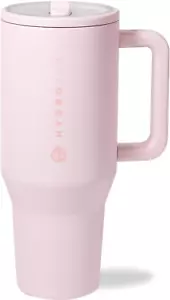 40 Oz Water Bottle with Handle & Flip Straw - Leak Resistant Tumbler-Reusable - Picture 1 of 6
