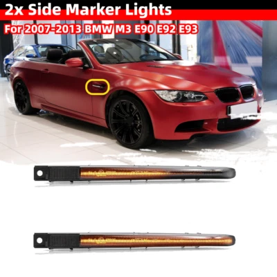 Luces de señalización laterales de lente ahumada lámparas para BMW M3 E90 2007-2011 E92 E93 2007-2013 Foto 1 de 4