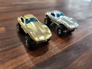 Vintage Hot Wheels 20th Anniversary Monster Vette Chrome & Gold 1988 Corvette - Picture 1 of 11