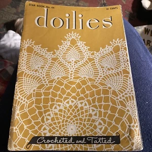 VINTAGE DOILIES - CROCHETED AND TATTED - STAR BOOK NO. 44 - Picture 1 of 6
