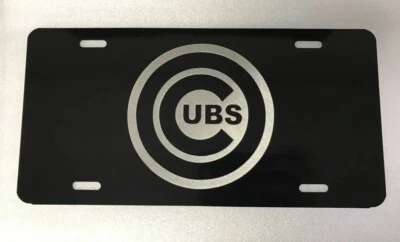 Chicago Cubs Logo Aluminium License Plate Highest Quality For All Vechicles  - Изображение 1 из 4