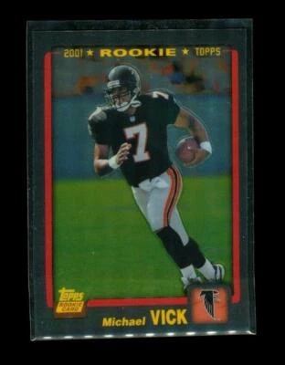 2012 TOPPS REPRINT Chrome RC Football Trading Card #311 MICHAEL VICK Falcons - Image 1 of 2