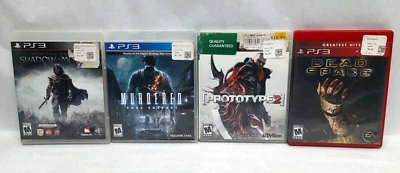 PS3 4 Game Lot - Shadow of Mordor, Dead Space, Prototype 2 & Murdered - Image 1 of 4