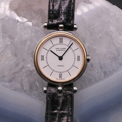 Van Cleef & Arpels Classique Ladies White Dial GP Bezel Watch - Image 1 of 4