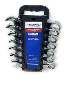 Juego de llaves combinadas JRSDRIVE Stubby de 7 piezas métricas acabado espejo CRV de 10-17 mm - Imagen 1 de 5