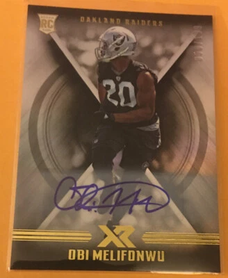 OBI Melifonwu 2018 Panini Xr Auto/199 Patriots ~UCONN - Image 1 of 2