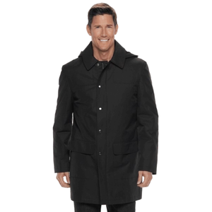 Men's Chaps Black Rain Jacket, Size: 48 Regular NWT $250 - Picture 1 of 1