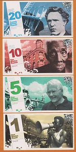 England,s Transition Town BRIXTON 1st Issue 2009 Set 1, 5, 10, 20 Pounds UNC - Picture 1 of 2