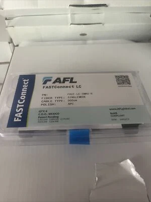 AFL Fast Connector, 900um Single Mode, Pack of 6, APC, SMAU, 6