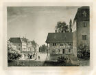 Ermatingen Bodensee Wolfberg Innenhof Original Lithografie Engelmann 1828