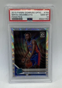 2019-20 Optic Rookies Silver Prizm Wave Sekou Doumbouya #164 PSA 10 GEM MINT - Picture 1 of 4