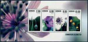DÄNEMARK. 2011. 26 Kr. Sommerblumen. Souvenir. blatt. Sehr schön MNH (BL96) - Bild 1 von 1