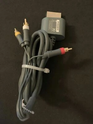 Genuine Microsoft Xbox 360 AV Cable Composite - Official Microsoft X810973-001 - Image 1 of 4