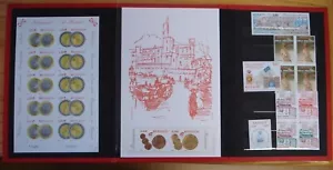 CARTELLA PRESENTAZIONE MONACO PROVE IMPERFORATE FOGLIO MONETE EURO 2002 - Foto 1 di 5