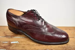 Bostonian Burgundy Wingtip Balmoral w/ Brogue Styling Size: 9D - Picture 1 of 12