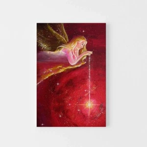 Guardian Angel Art Print "Shines for you"Spiritual Wall Pictures,Living Room Pic - Picture 1 of 14