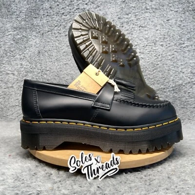 Mocasines cuádruples Dr. Martens Adrian talla 12 para hombre borla negros Foto 1 de 4