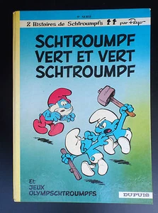 Schtroumpf vert et vert Schtroumpf Peyo EO BON ETAT  - Picture 1 of 3