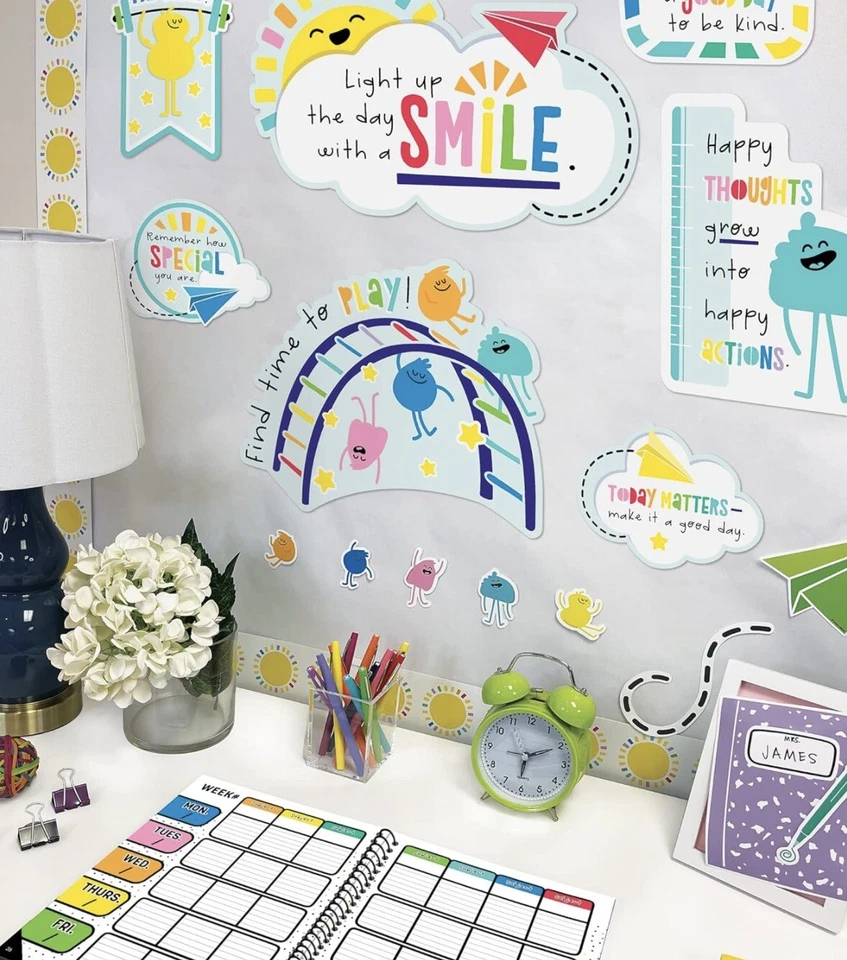 Carson Dellosa Happy Place Motivational Mini Bulletin Board Set - Image 1 of 4