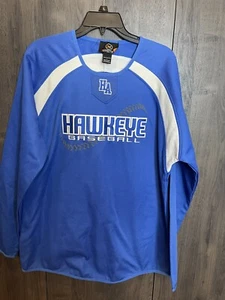 Sudadera pulóver cosida de béisbol Hawkeye HA de X-GRAIN grande azul para hombre - Imagen 1 de 7