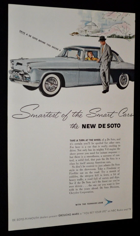 Desoto Fireflite 1955 original vintage publicidad impresa anuncio-55 Foto 1 de 1