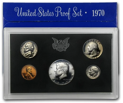 1970-S | US Mint Proof Set | 5 Coins | Original Packaging OGP | - Image 1 of 1
