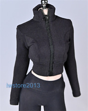 1/6 Black Elastic Tights Zipper Clothes For 12" Female Phicen TBL JO Figure Body