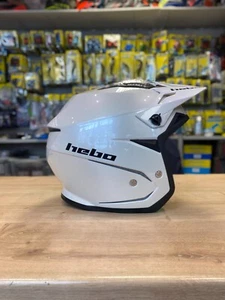 NEW 2024 HEBO ZONE 5 TRIALS HELMET MONO SMALL 55-56CM ADULT BETA MONTENSA WHITE - Picture 1 of 6