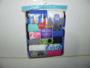 New Hanes Girls Tag-less Hipsters SIZE 14 .. Cotton 14 pairs Multi-colored - Picture 1 of 4